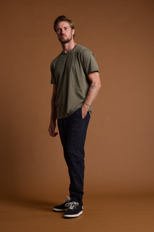 Barkers Heritage Track Pant in black, cotton, additional view