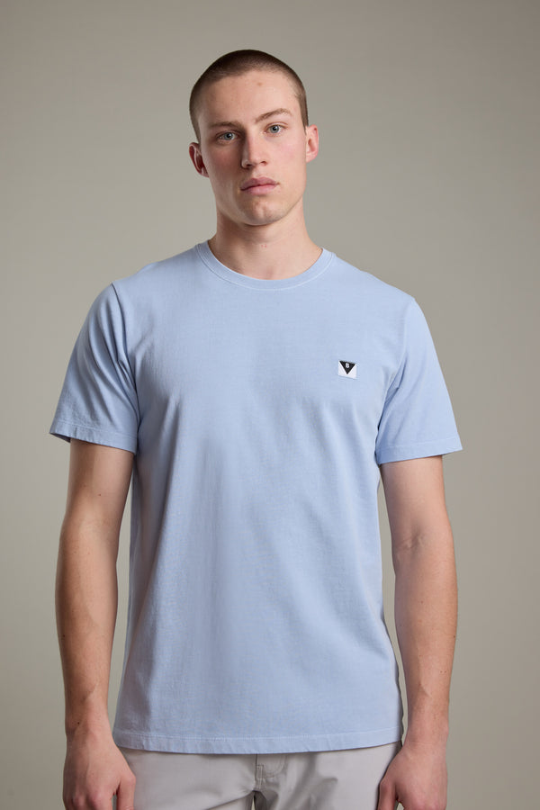 Barkers Newton Washed Tee in sky blue, additional view