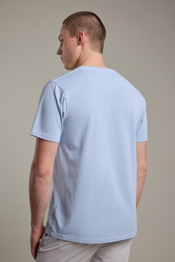 Barkers Newton Washed Tee in sky blue, additional view