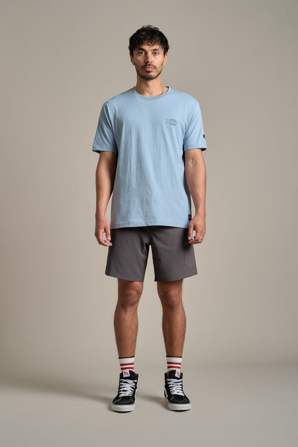 LegaSea Kai Ika Print Tee in blue, regular fit, additional view