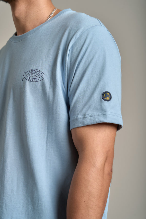 LegaSea Kai Ika Print Tee in blue, regular fit, additional view