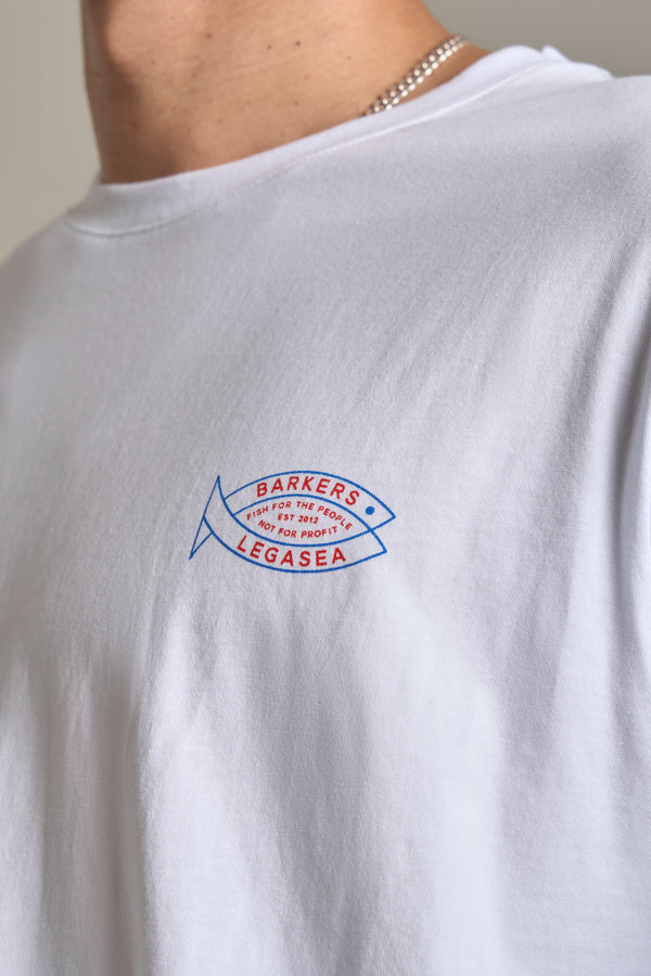LegaSea Let Them Grow Print Tee in white, regular fit, additional view