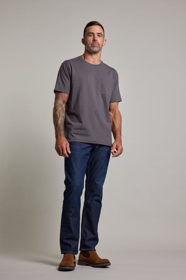 Barkers Racing Hearts Print Tee in charcoal, relaxed fit, additional view