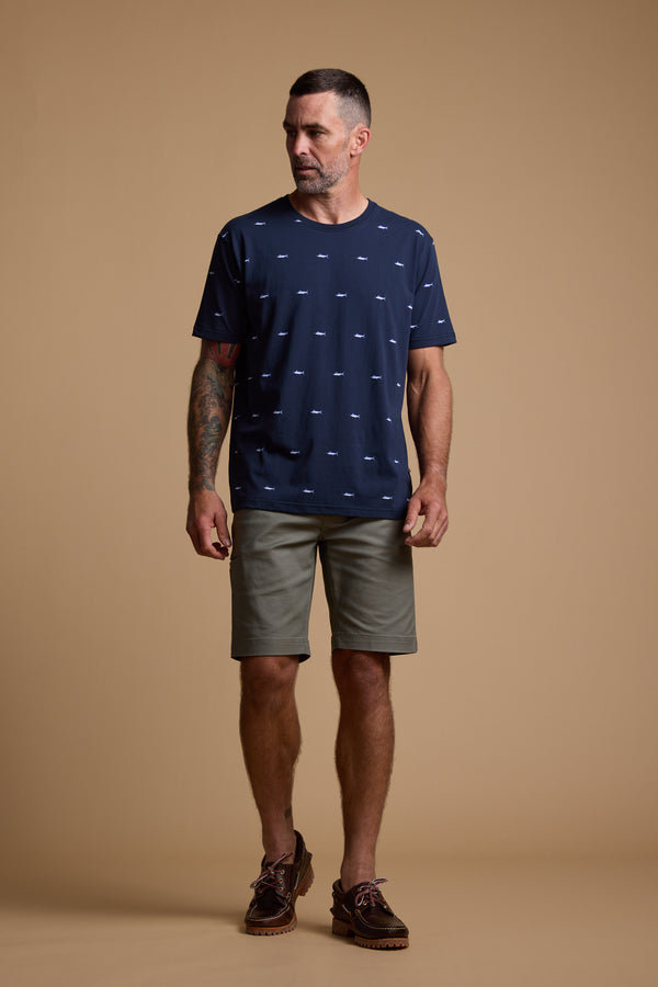 Barkers Marlin Tee in navy, additional view