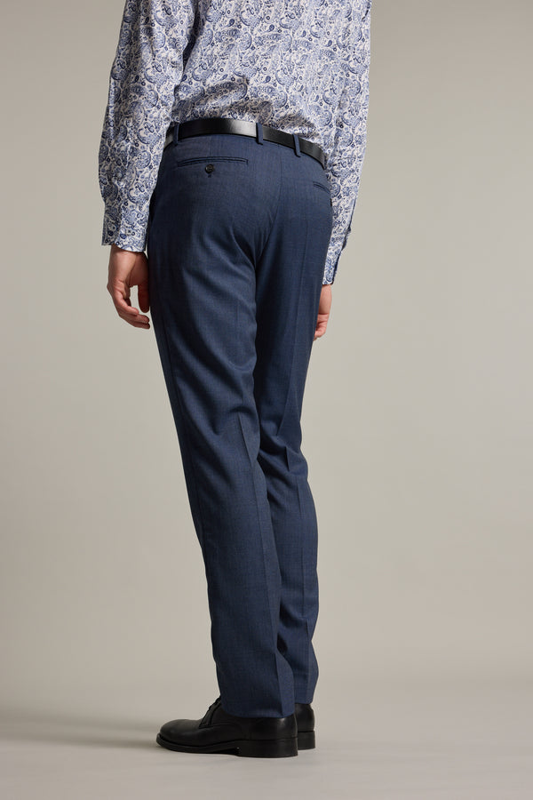 Barkers Yeaton Texture Suit Trouser in blue, additional view