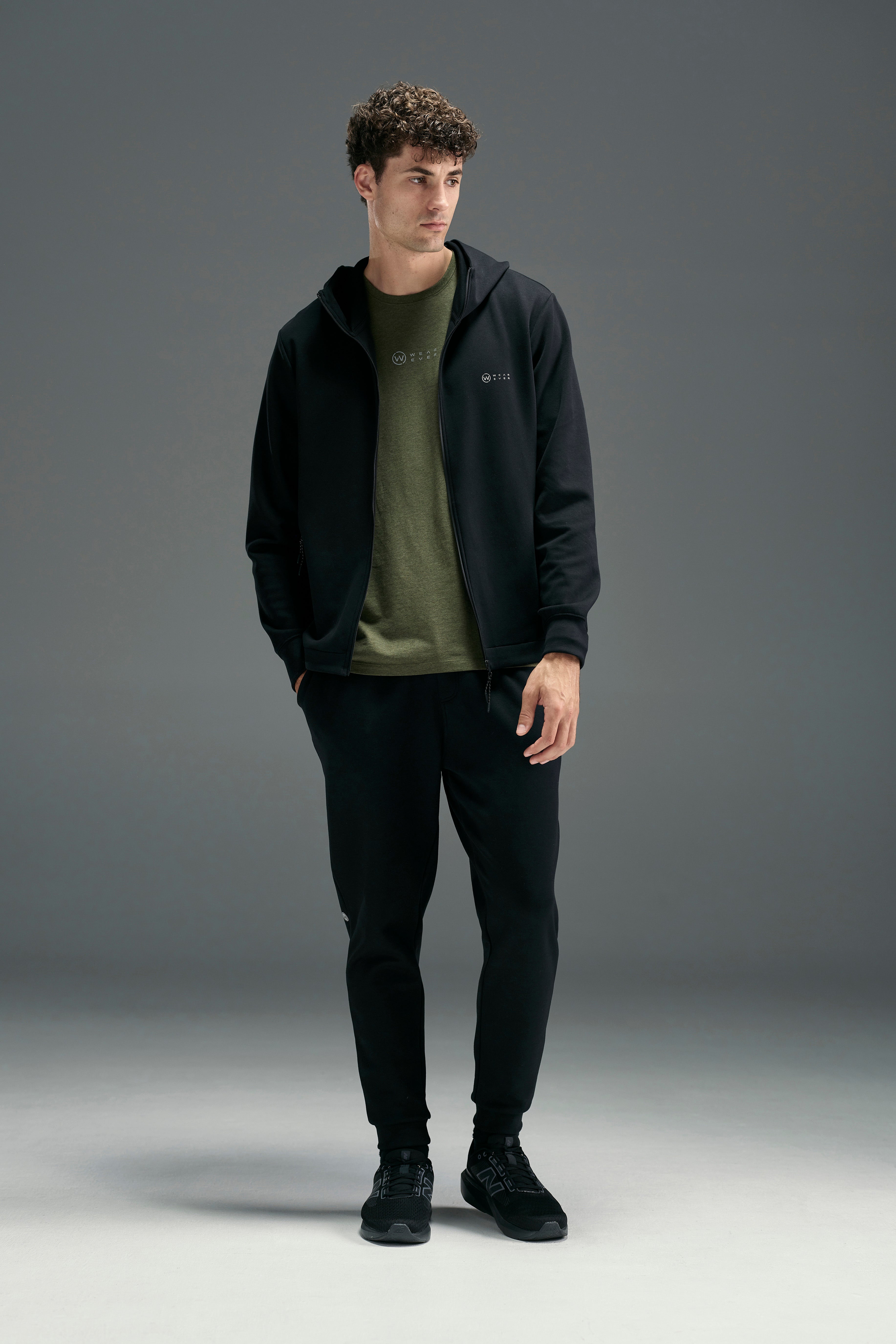 WearEver Altitude Hoody in black, additional view