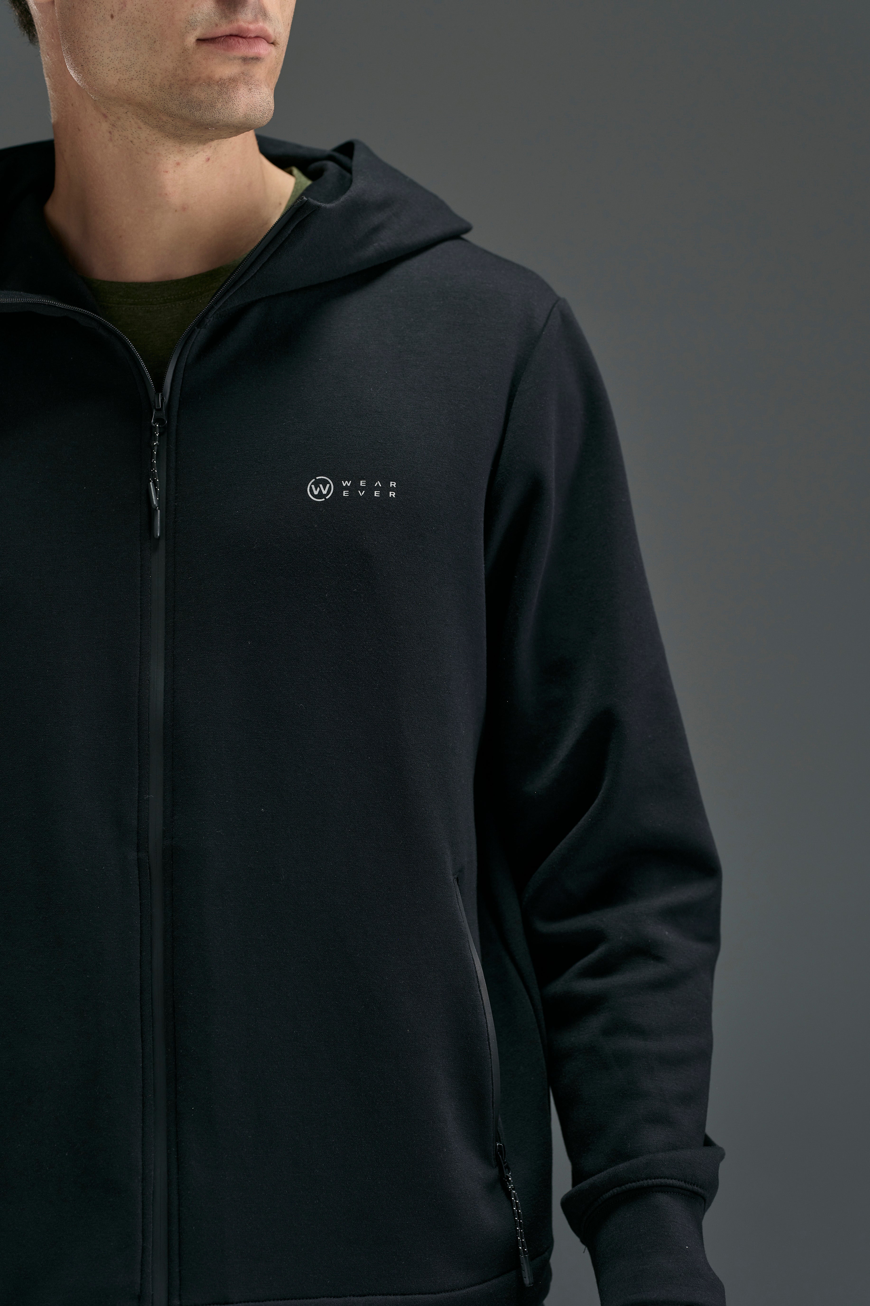 WearEver Altitude Hoody in black, additional view