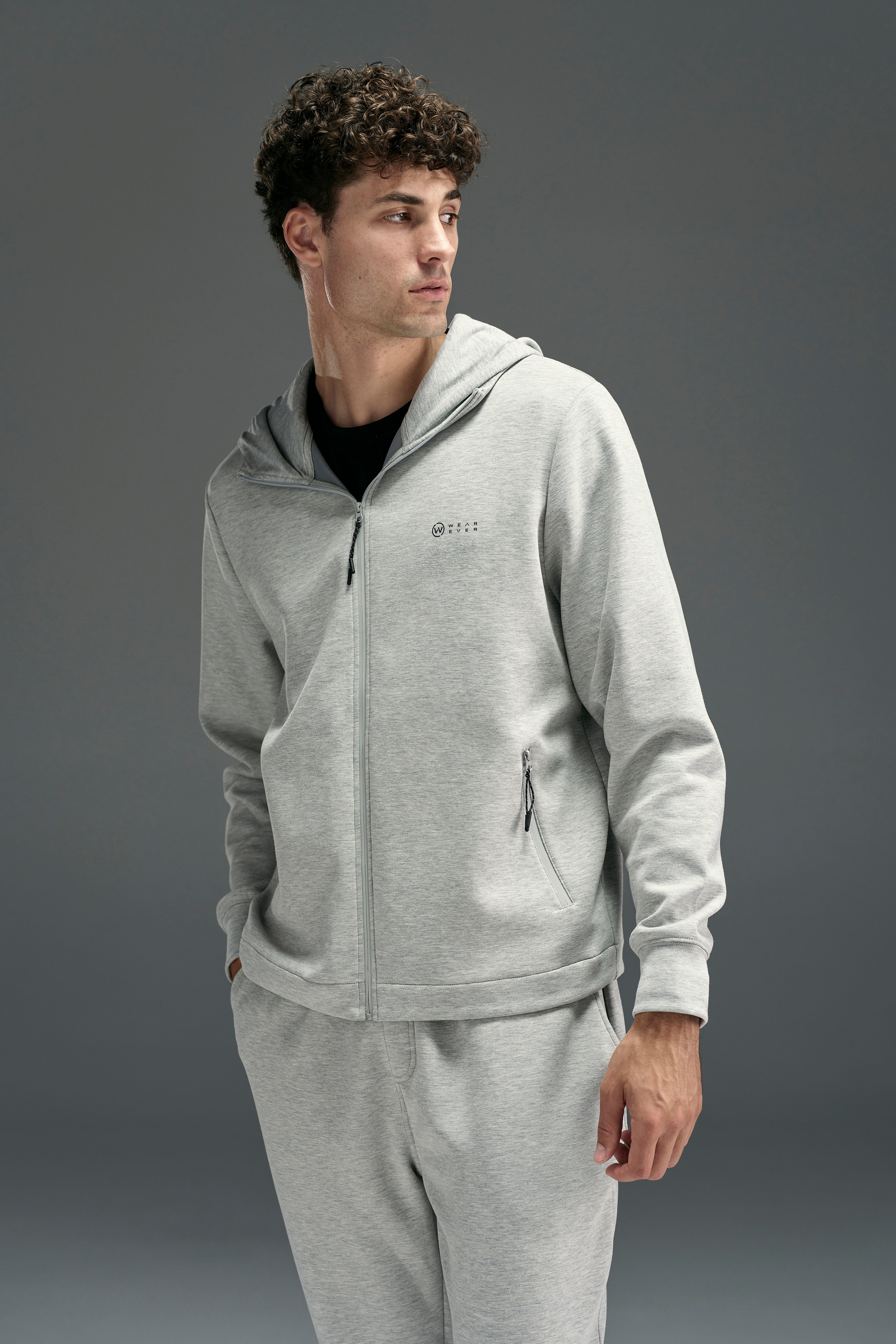 WearEver Altitude Hoody in grey marl, additional view