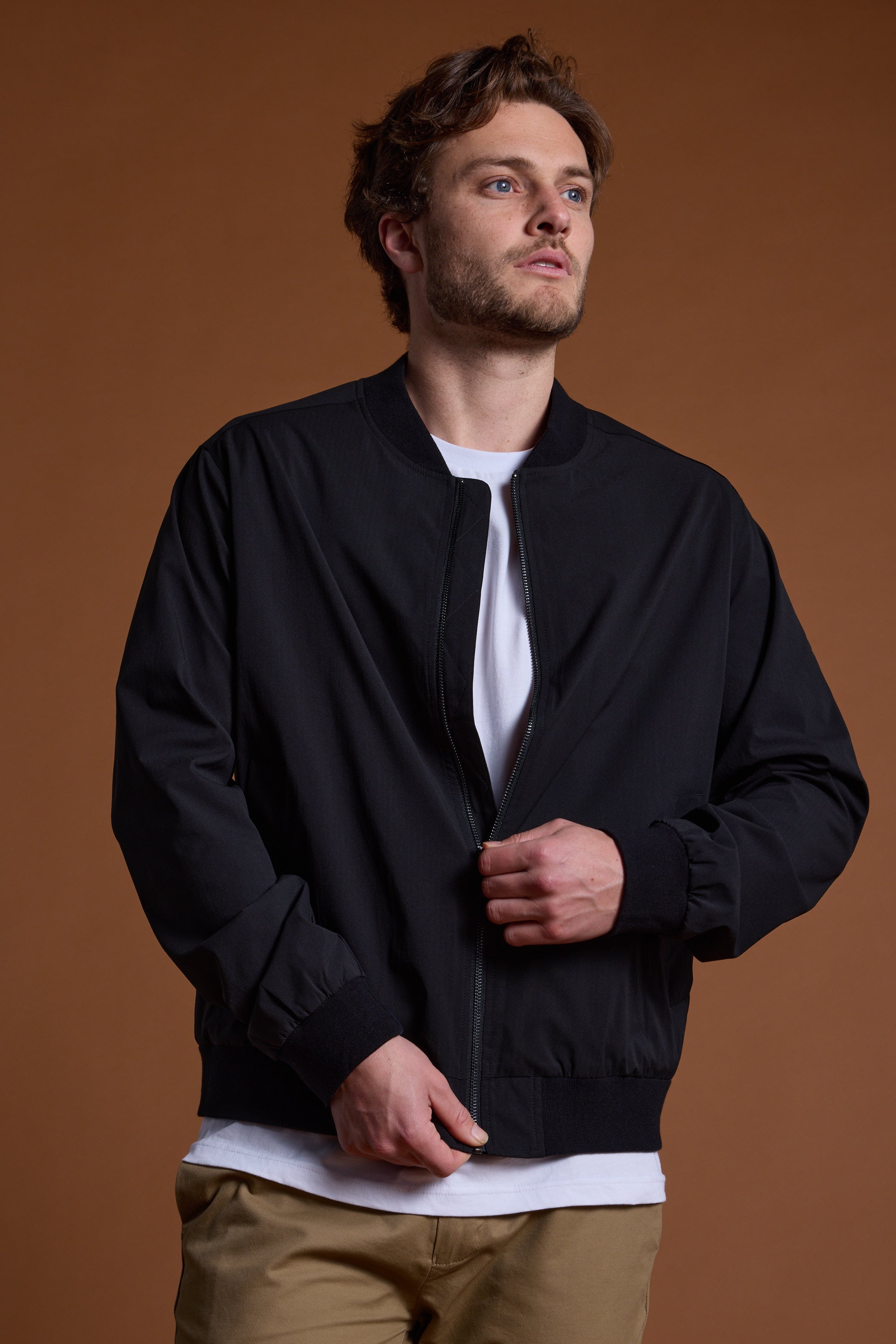 Barkers Huntwood Bomber Jacket in black, additional view