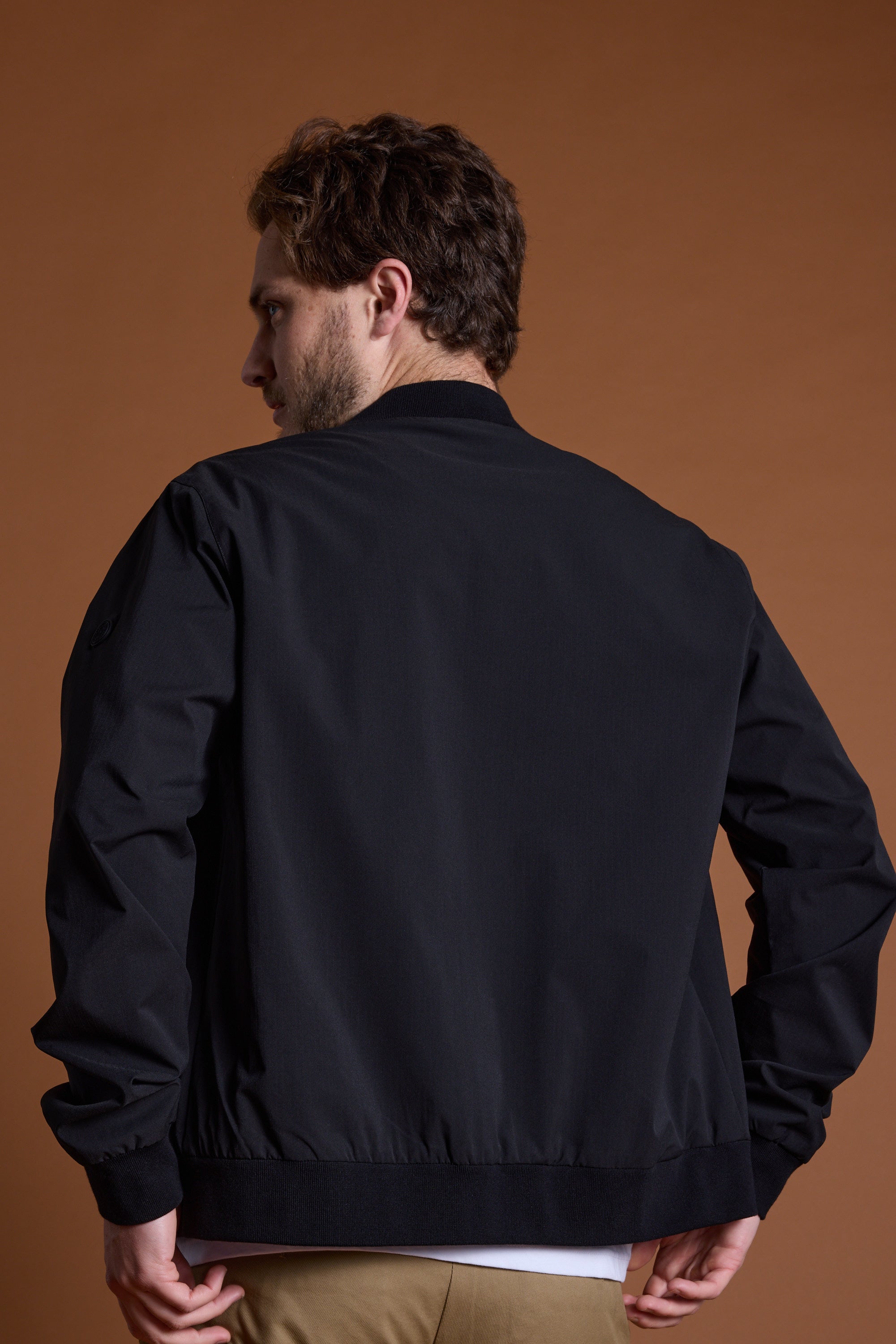 Barkers Huntwood Bomber Jacket in black, additional view