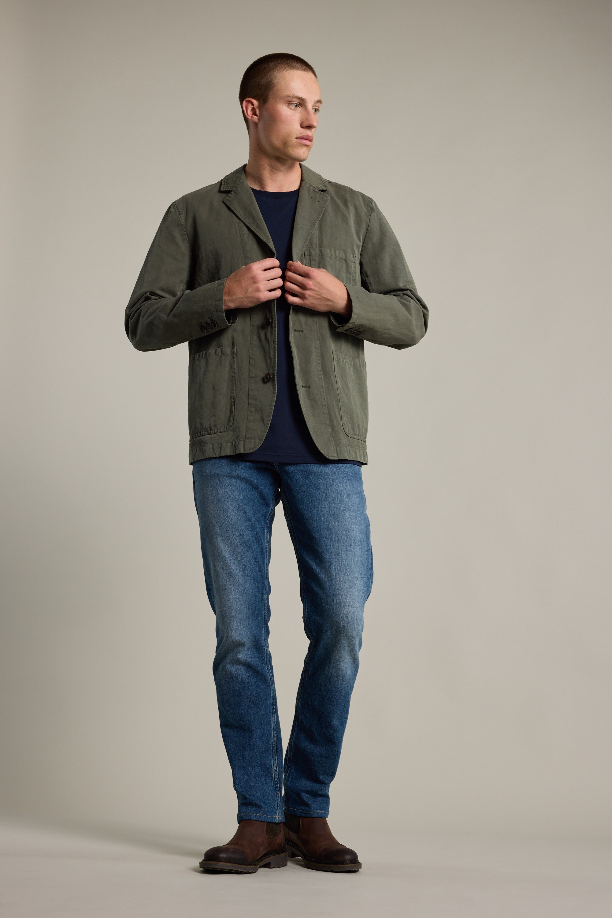 Barkers Korey GD Blazer in khaki, additional view