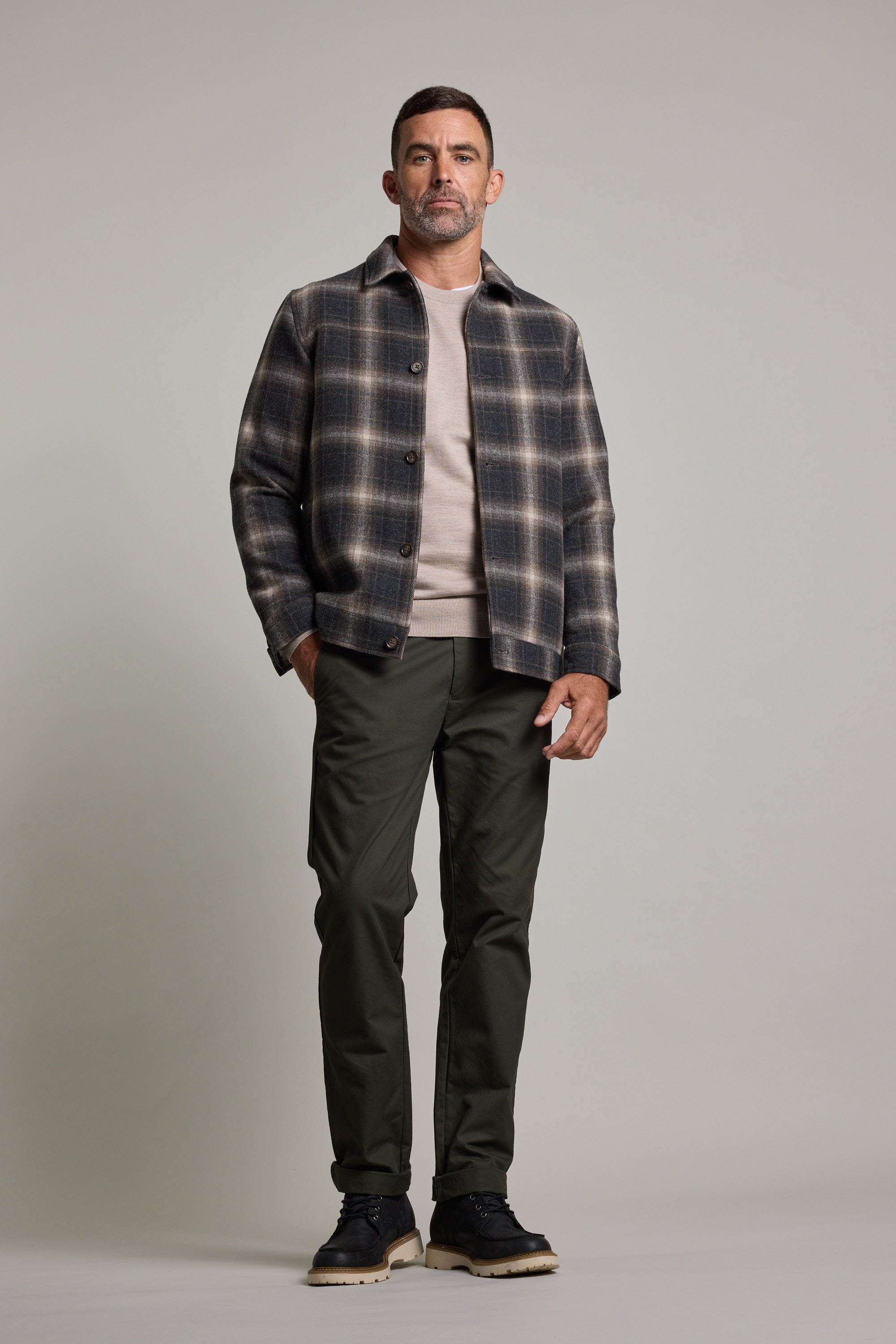 Barkers Fenton Check Jacket in brown check, additional view