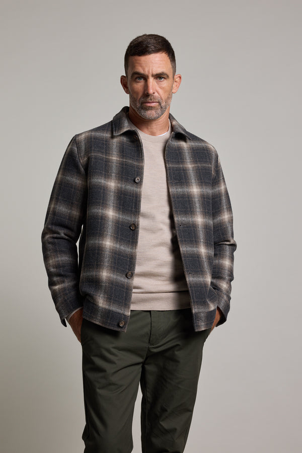 Barkers Fenton Check Jacket in brown check, alternate view
