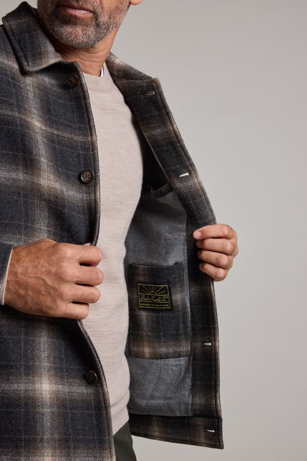 Barkers Fenton Check Jacket in brown check, additional view