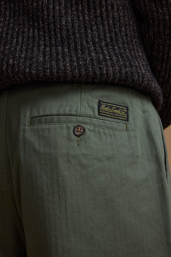 Barkers Wadley Twill Pant in khaki, relaxed fit, additional view