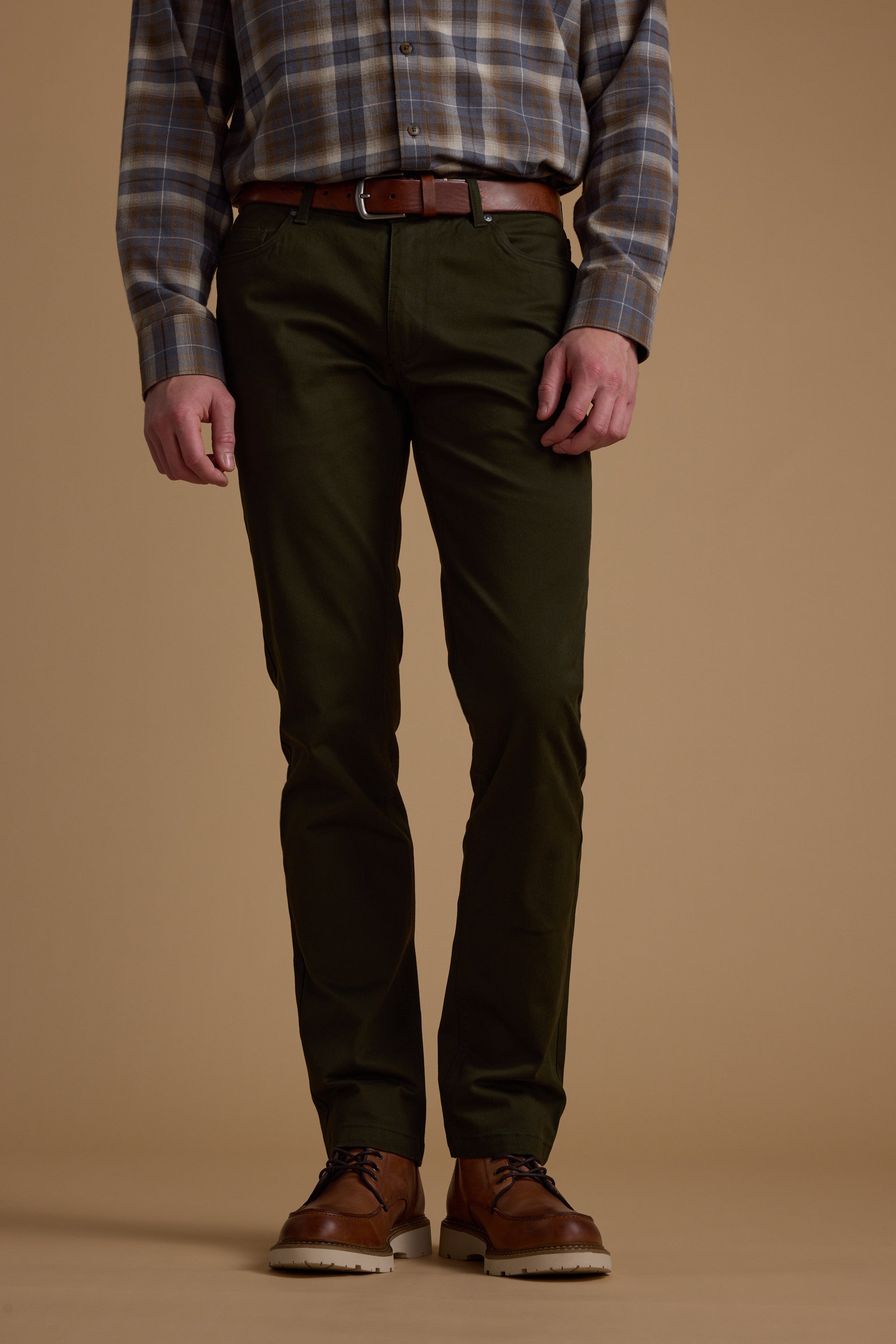 Barkers Beckett  5-Pocket Pant in olive, additional view