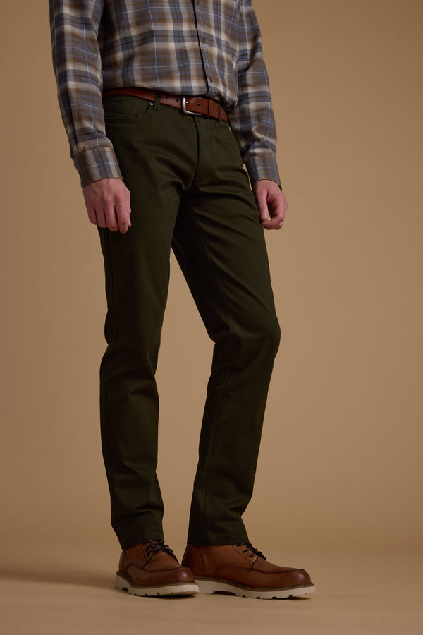 Barkers Beckett  5-Pocket Pant in olive, additional view