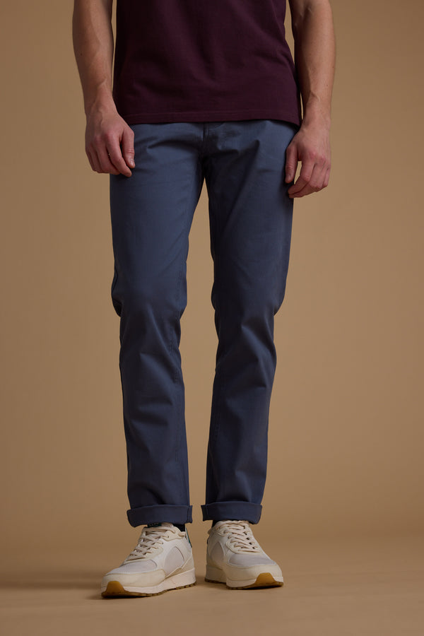 Barkers Beckett  5-Pocket Pant in steel blue, alternate view