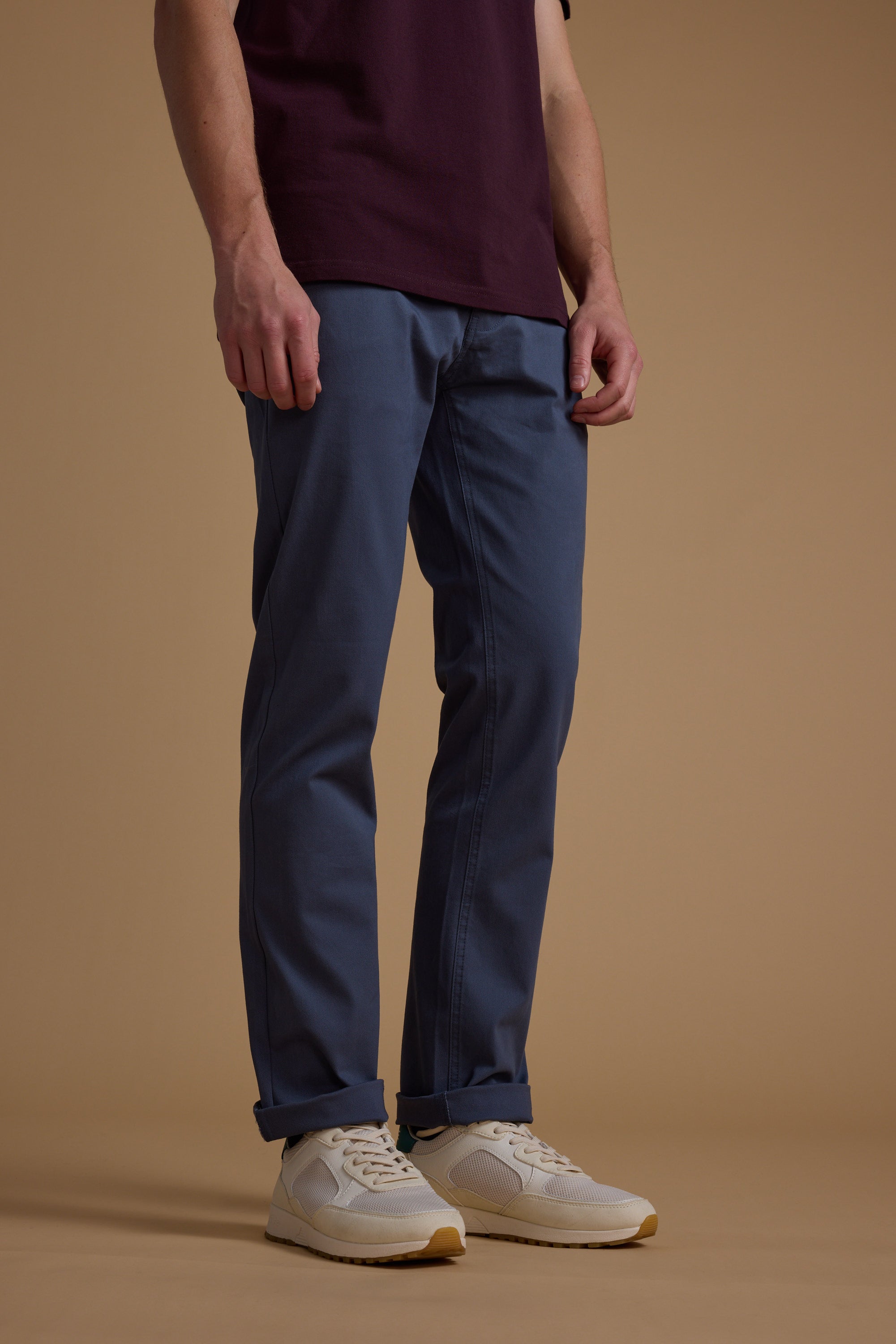 Barkers Beckett  5-Pocket Pant in steel blue, additional view