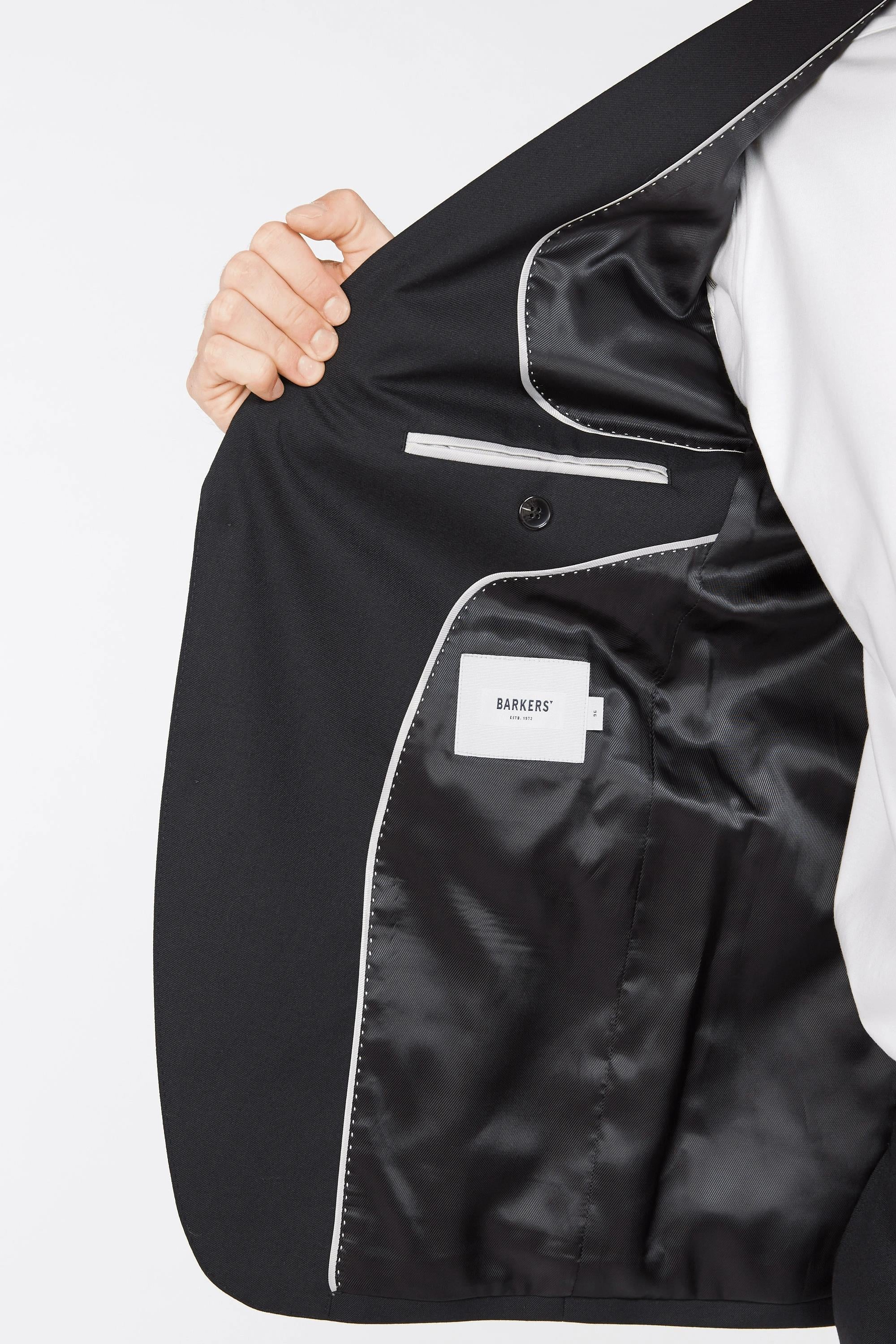 Barkers Bayswater Jacket in black, wool, additional view