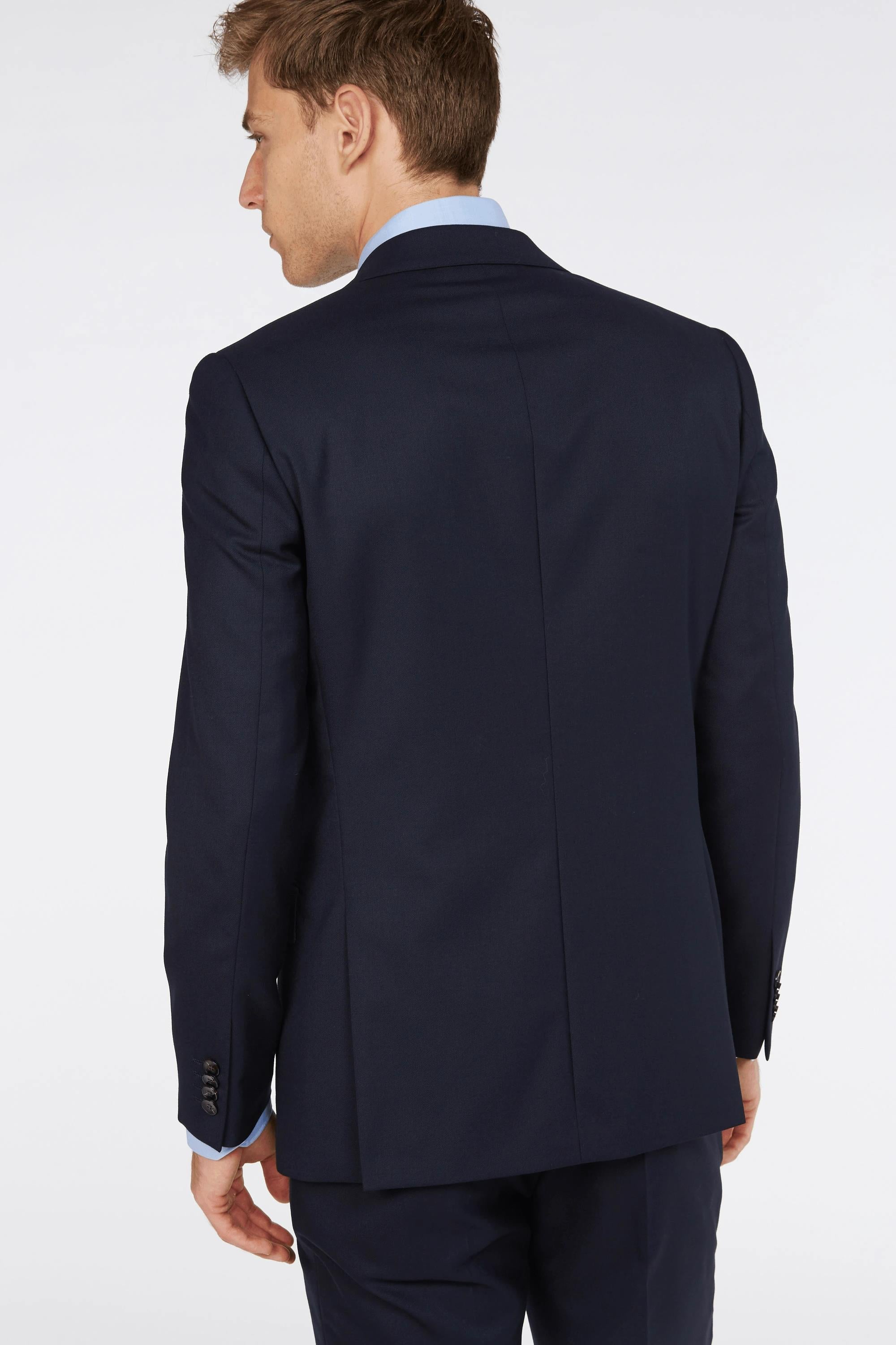 Barkers Bayswater Jacket in navy, wool, flat lay