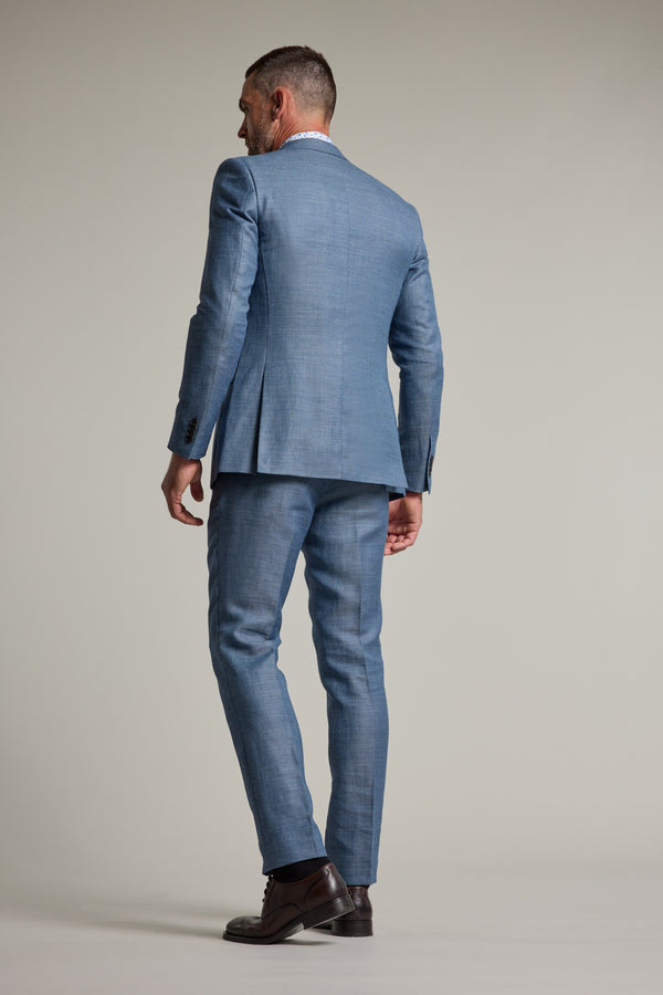 Barkers Garcia Linen Suit Jacket in blue, additional view