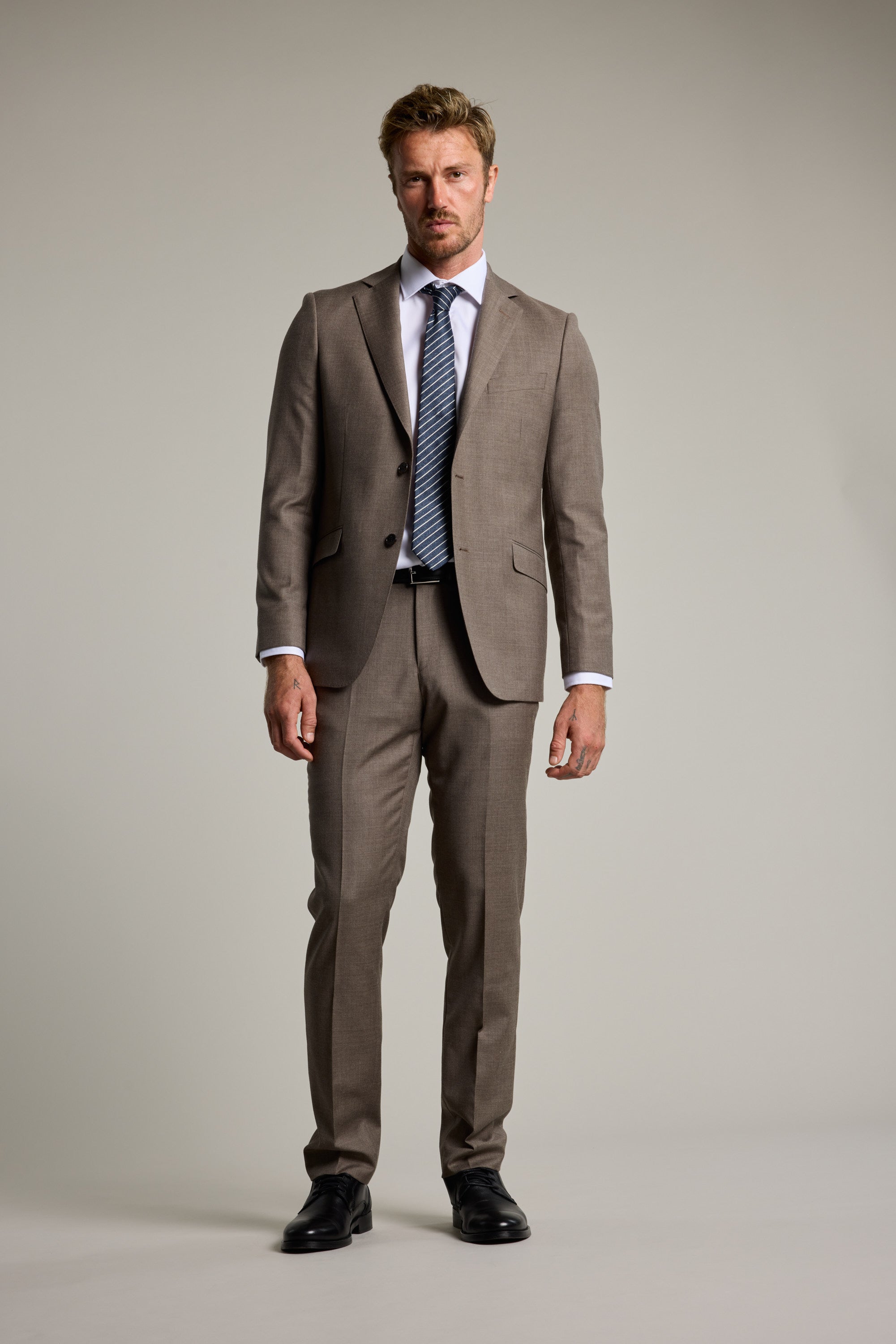Barkers Westport Melange Suit Jacket in beige, wool