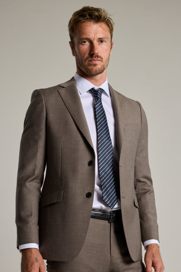 Barkers Westport Melange Suit Jacket in beige, wool, alternate view
