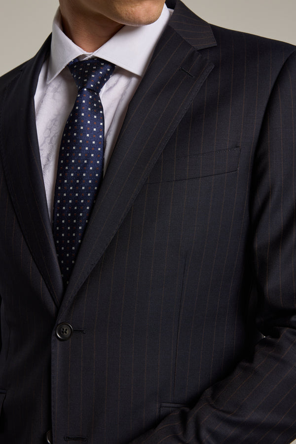 Barkers Wyman Stripe Suit Jacket in navy stripe, additional view