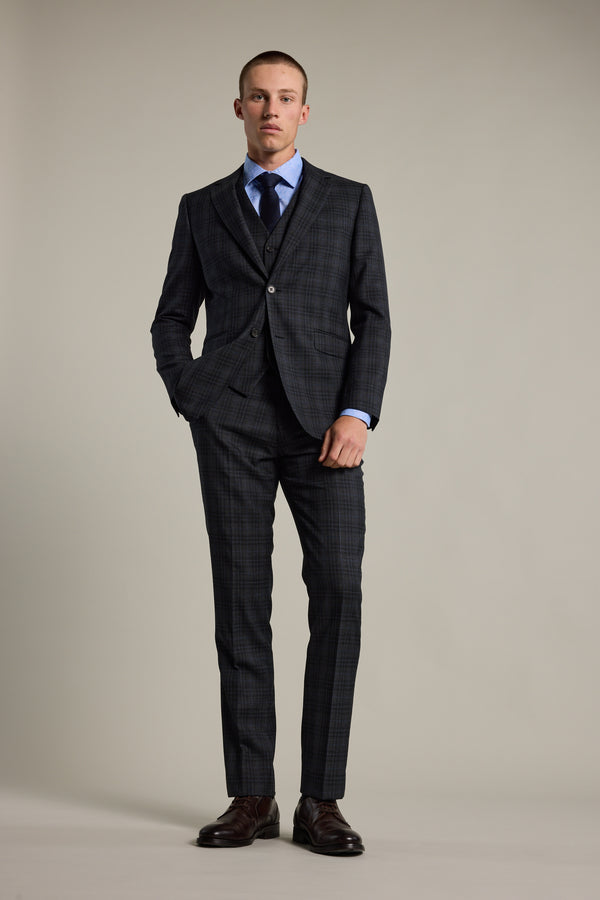 Barkers Osborn Check Suit Jacket in charcoal, alternate view
