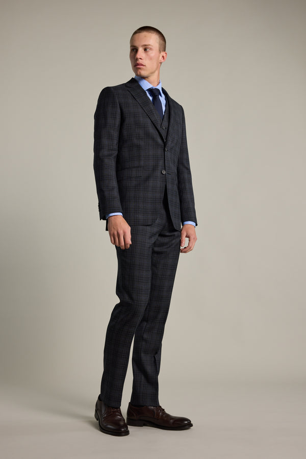 Barkers Osborn Check Suit Jacket in charcoal, additional view