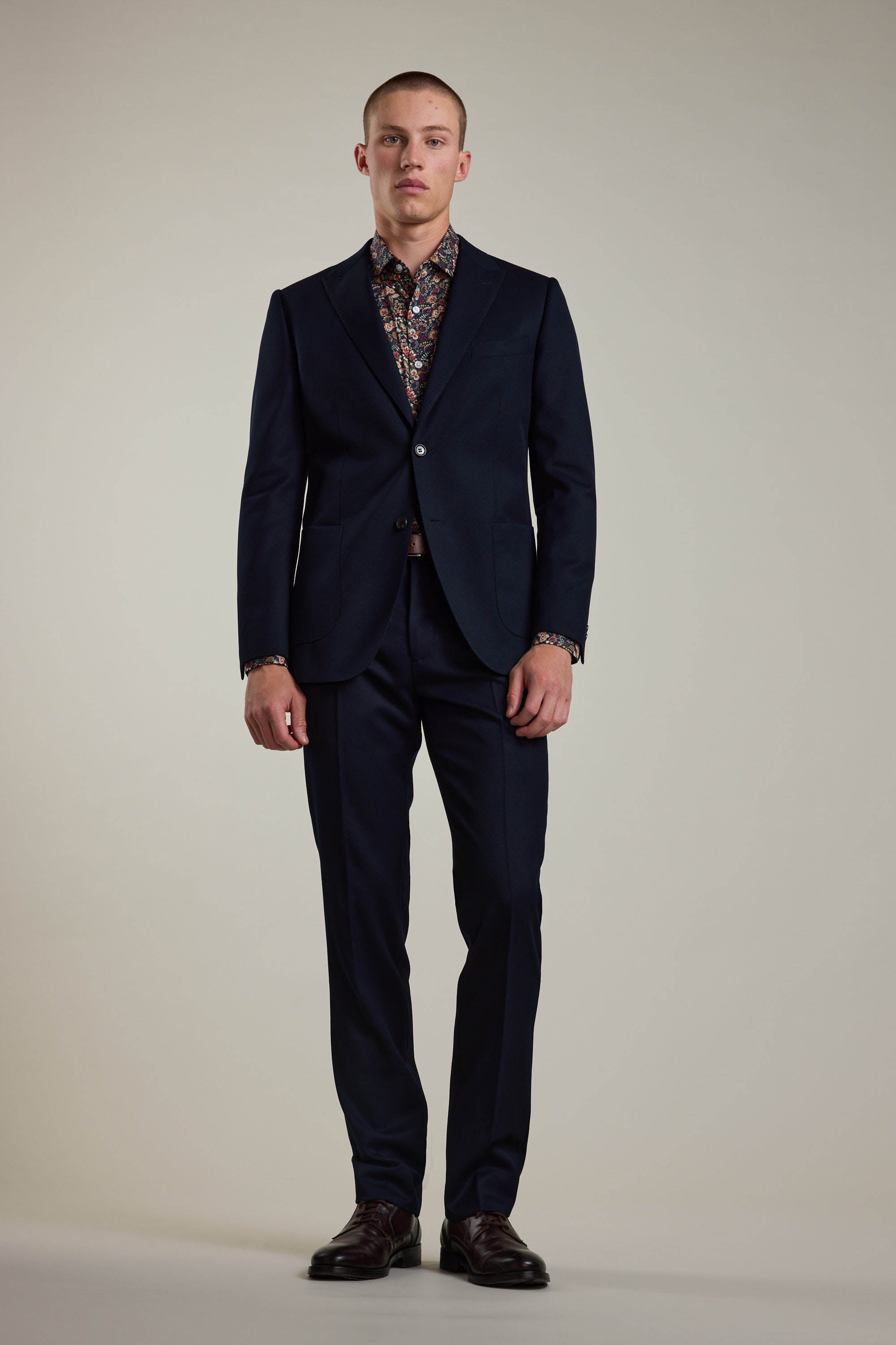 Barkers Croydon Twill Suit Trouser in navy, alternate view