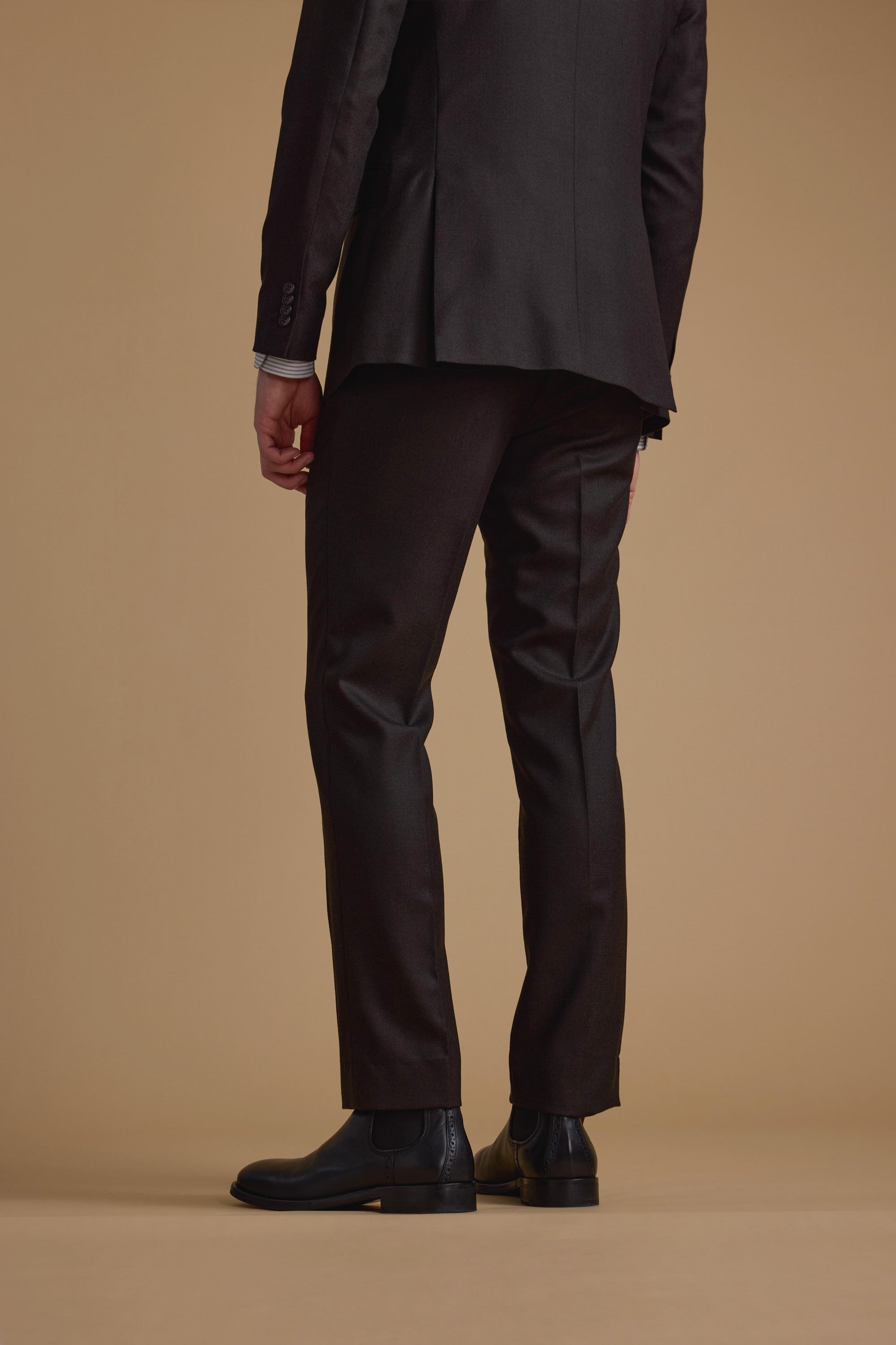 Barkers Moray Texture Suit Trouser in brown, additional view