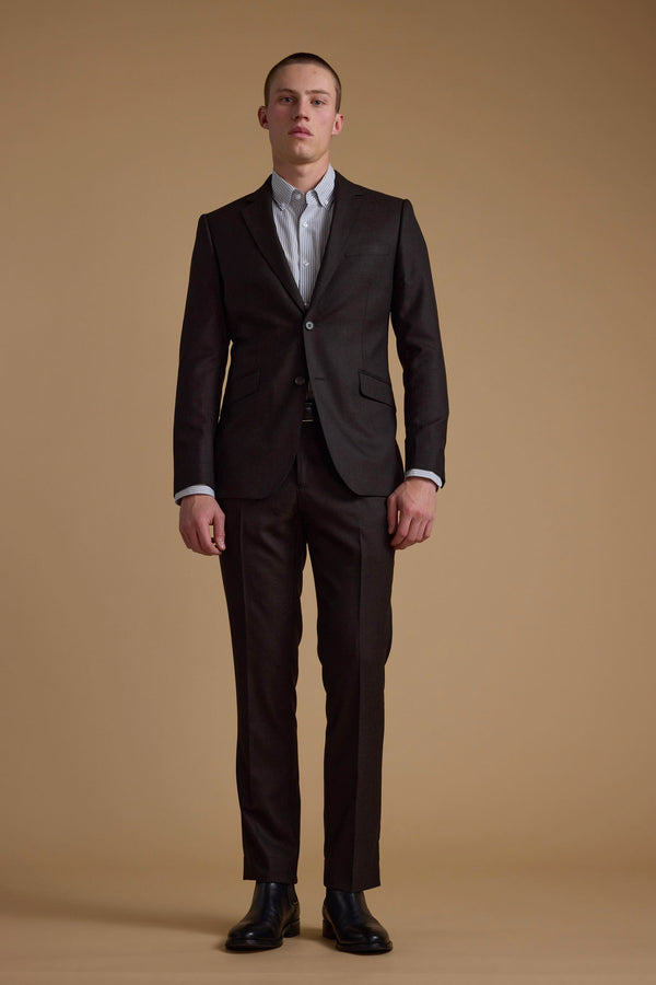 Barkers Moray Texture Suit Trouser in brown, additional view