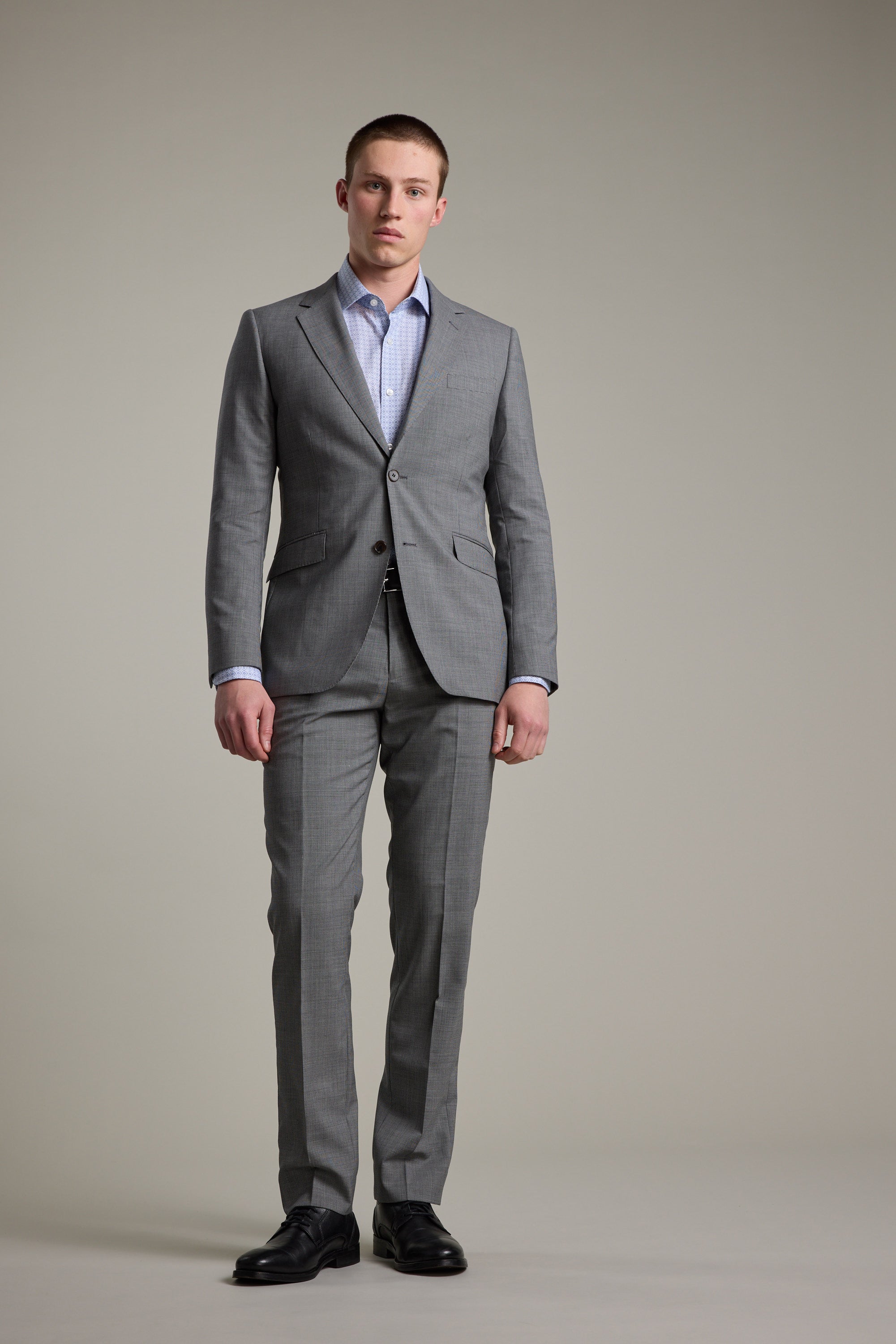 Barkers Henderson Houndstooth Suit Jacket in grey, alternate view