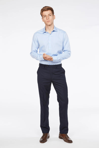Barkers Bayswater Trouser in navy, modern fit