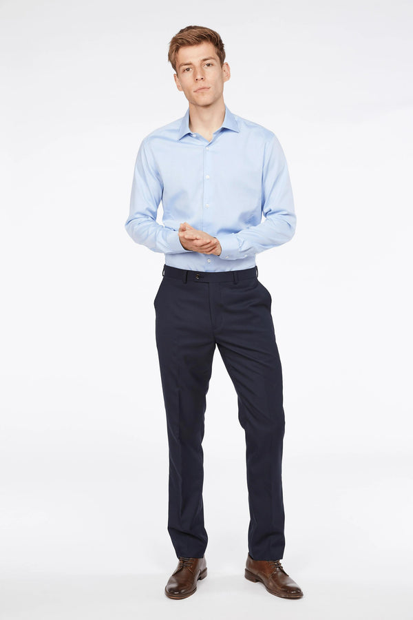 Barkers Bayswater Trouser in navy, modern fit
