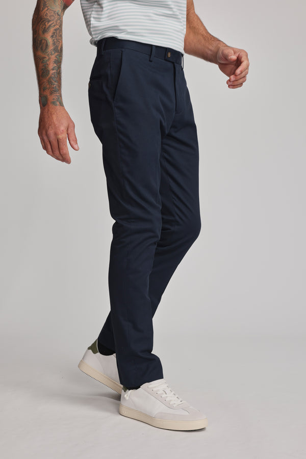 Barkers Maclay Twill Pant in navy, cotton, additional view