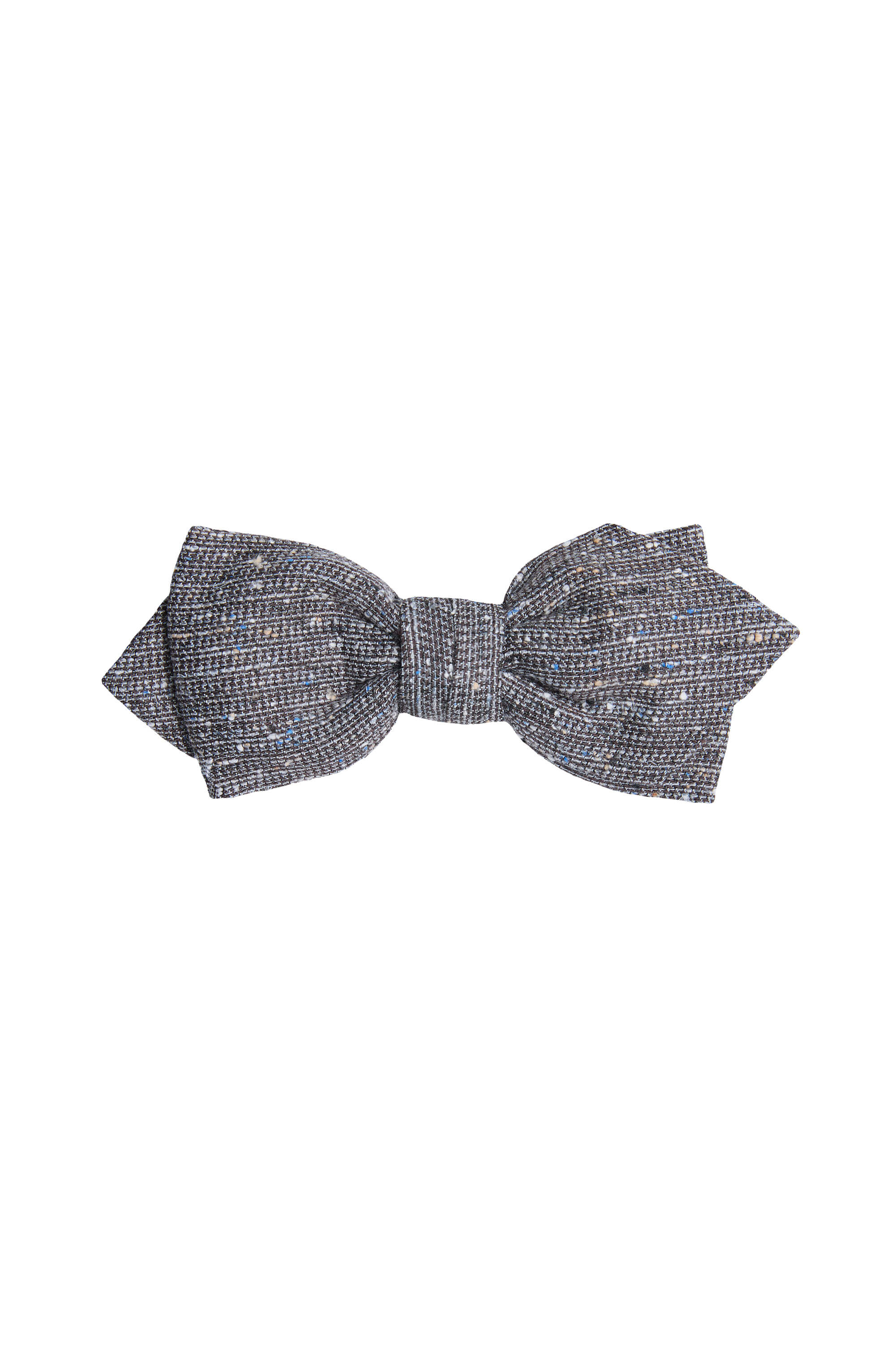 Carlas Texture Bowtie by Parisian, gray, shown on a white background.