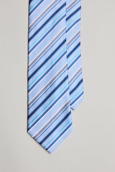 Barkers Maeve Stripe Tie in light blue