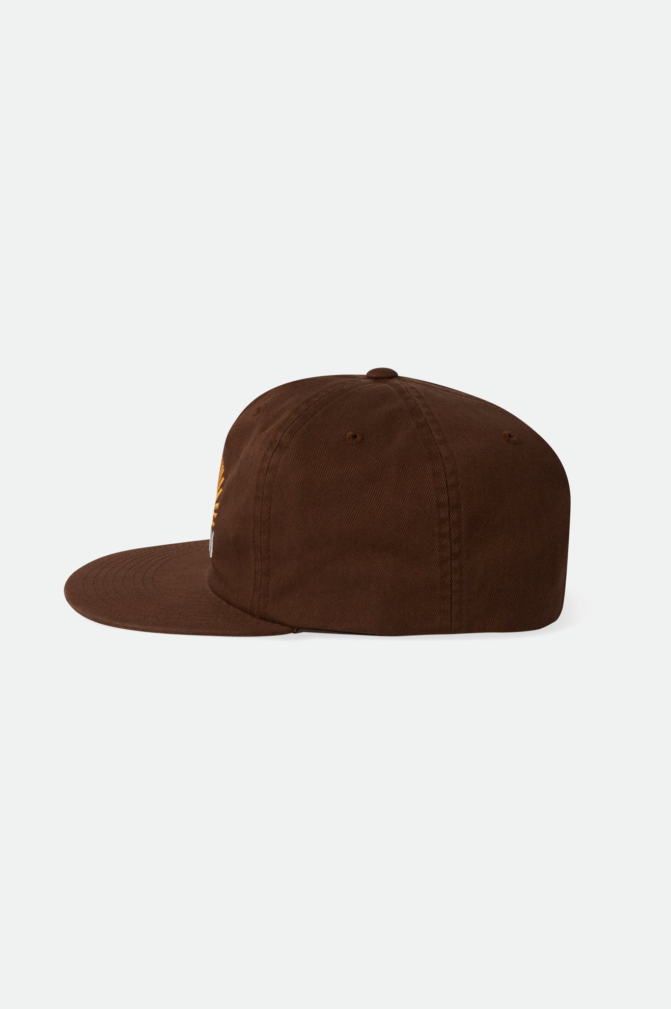 Brixton Sol HP Snapback Cap in brown, alternate view