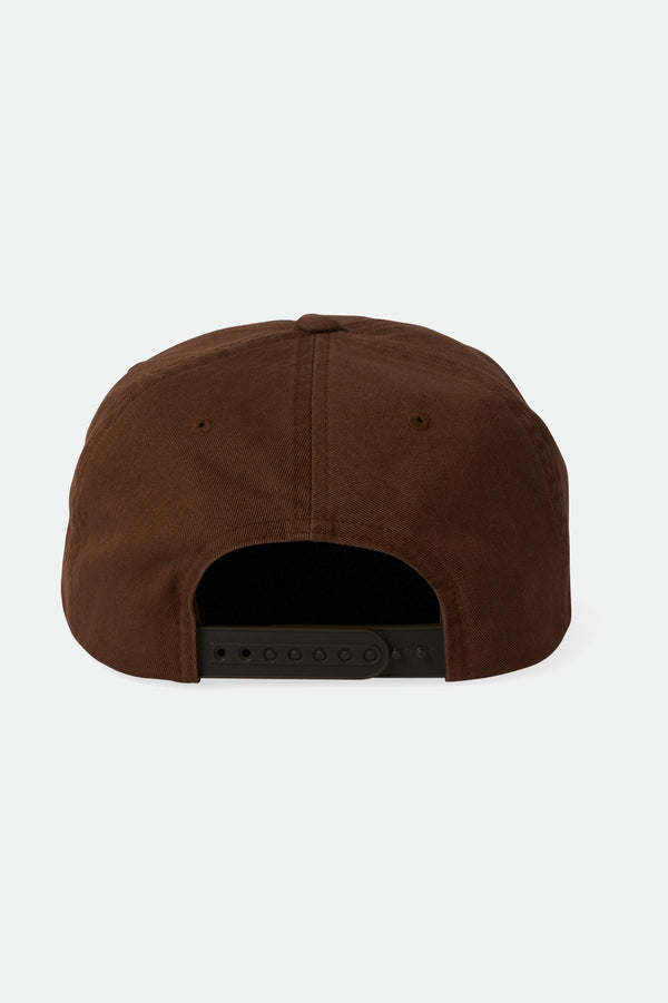 Brixton Sol HP Snapback Cap in brown, additional view