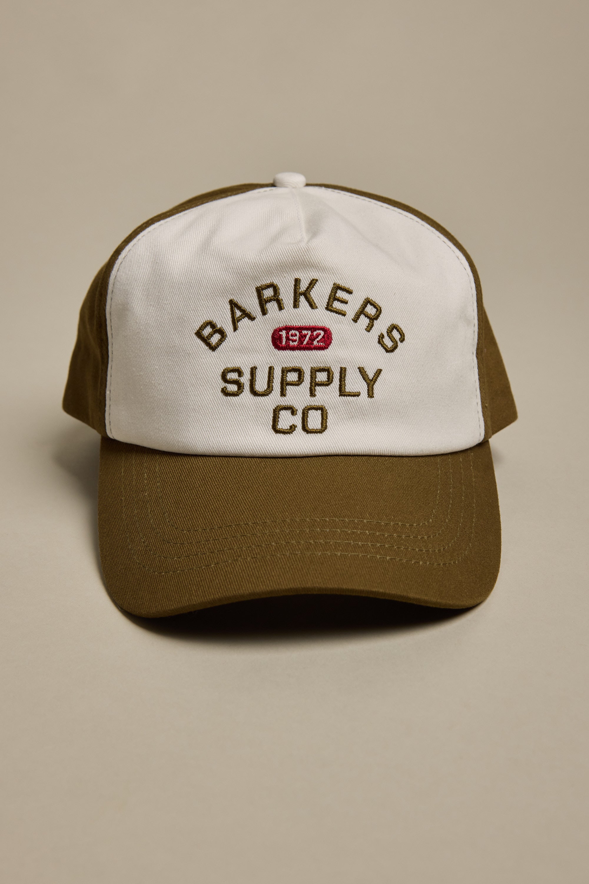 Barkers Supply Co. Cotton Cap in olive, additional view