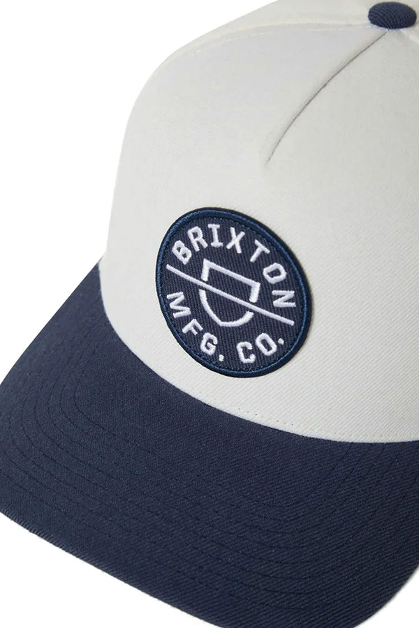 Brixton Crest Snapback in white, alternate view