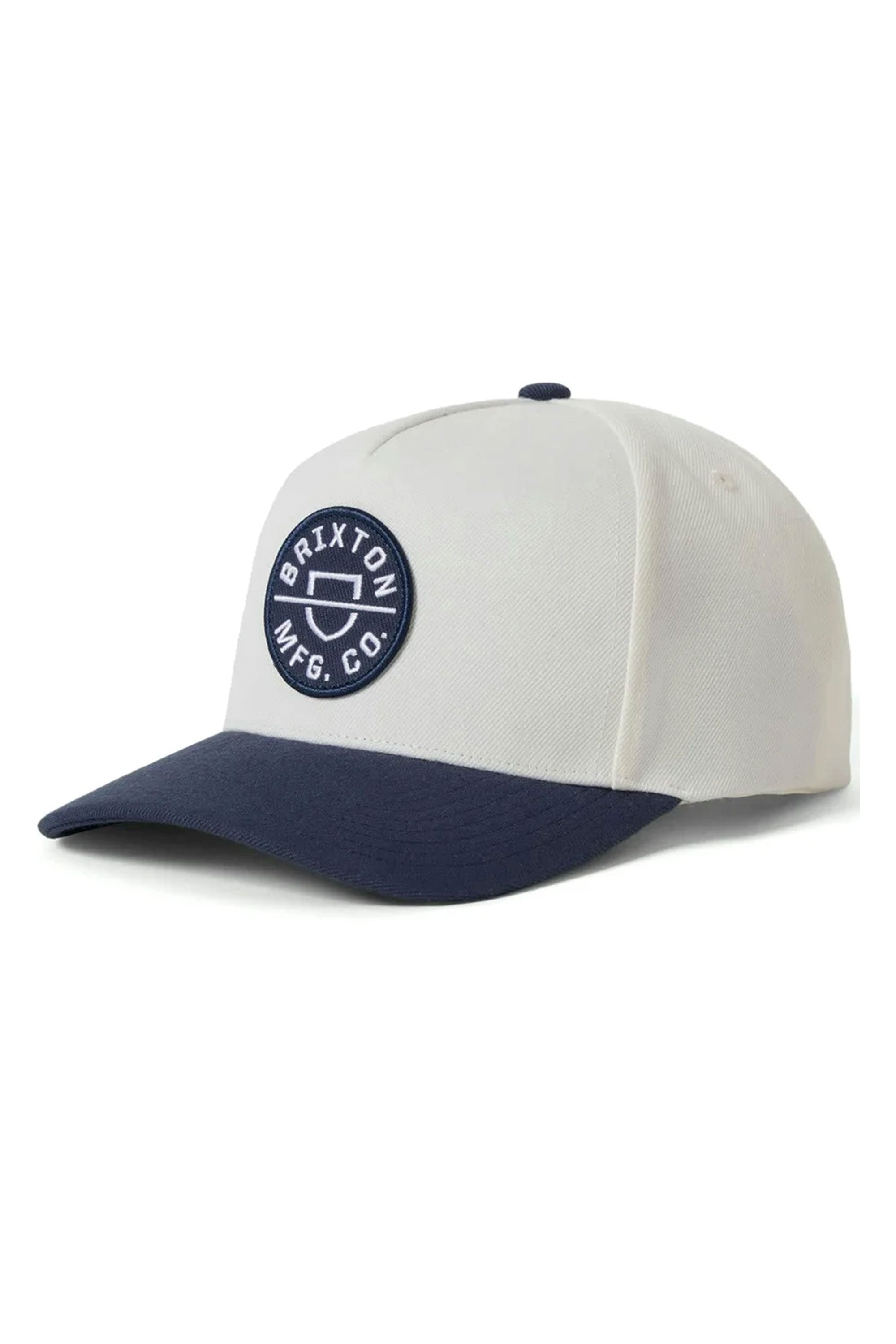 Brixton Crest Snapback in white