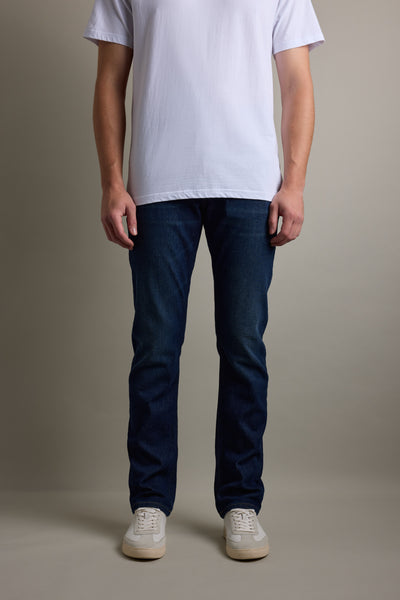 Barkers Wanderer Denim Straight Jean in dark indigo