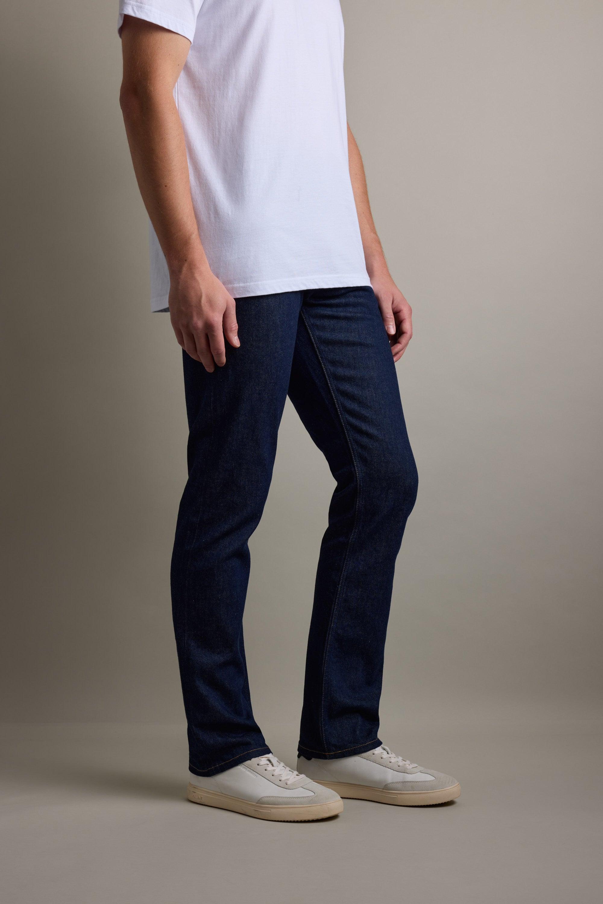 Barkers Wanderer Denim Straight Jean in rinsewash, alternate view