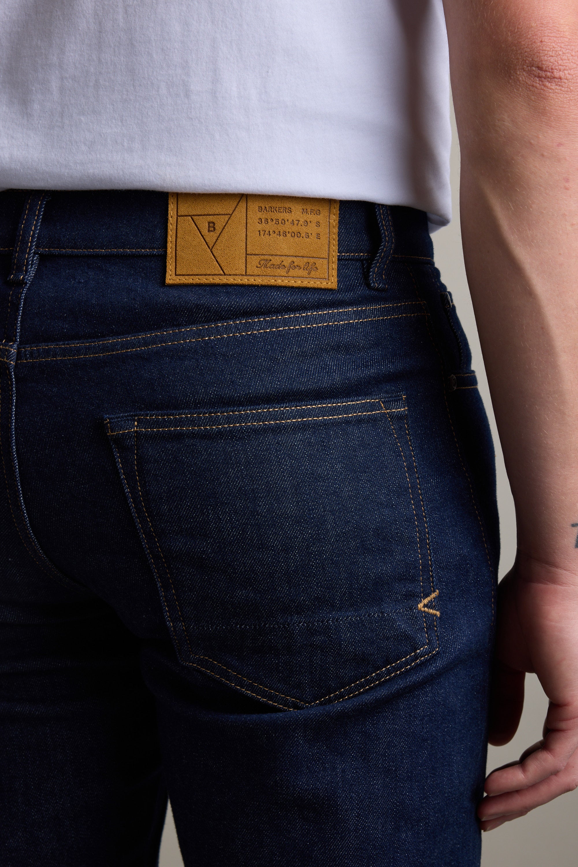 Barkers Wanderer Denim Straight Jean in rinsewash, additional view