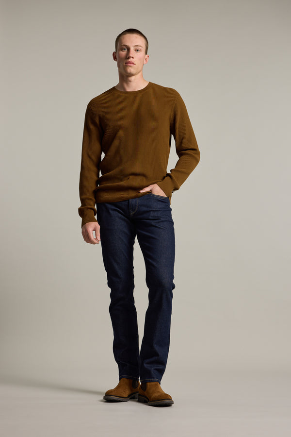 Barkers Robin Cotton Crew in rust, cotton