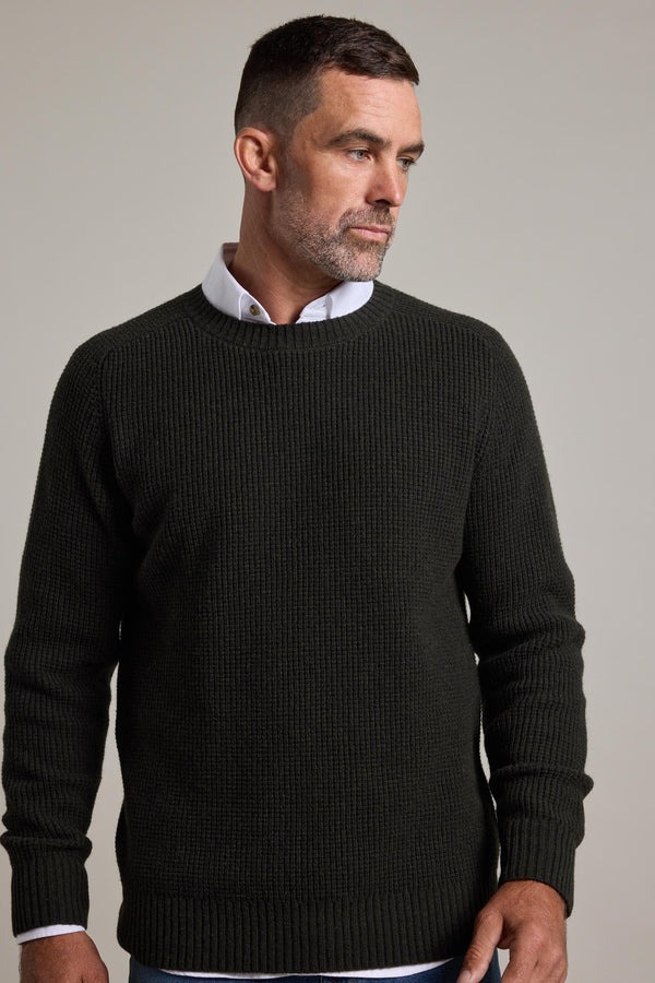 Barkers Mckenzie Woollen Crew in sage, additional view